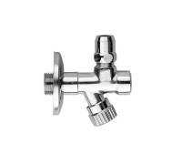 Угловой вентиль с фильтром Gattoni Accessori 1/2 x 3/8 хром 1220/00C0