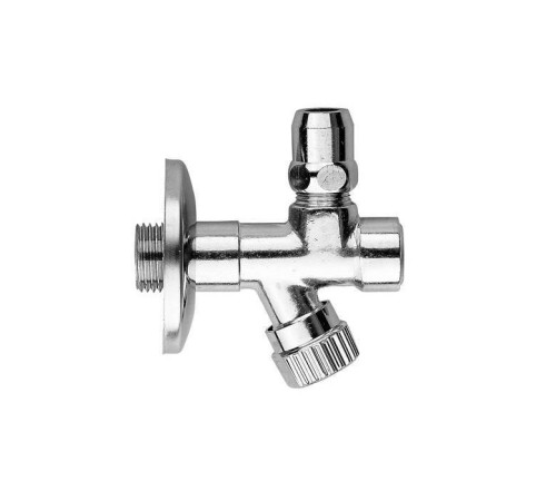 Угловой вентиль с фильтром Gattoni Accessori 1/2 x 3/8 хром 1220/00C0