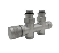 Узел нижнего подключения SR Rubinetterie Tondera прямой 1/2x3/4 Хром матовый 0682-1500CSE0