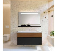 Комплект мебели Burgbad Fiumo 122х49х61 см Tectona/Graphit SFXN122F3958FOT52G0200C0001