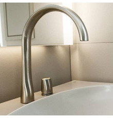 Смеситель для раковины Armani/Roca Island излив 190 мм greige 7.5A38.7.6VC.0