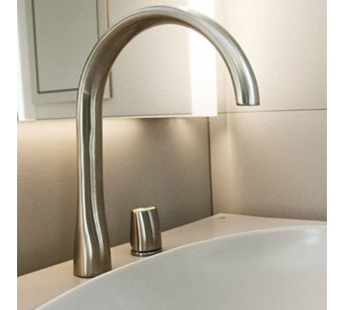 Смеситель для раковины Armani/Roca Island излив 190 мм greige 7.5A38.7.6VC.0