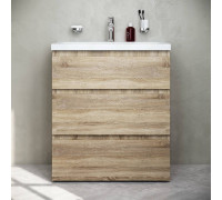 Тумба под раковину напольная AM.PM Gem 75 см 3 ящика светлый дуб M91FSX0752OF