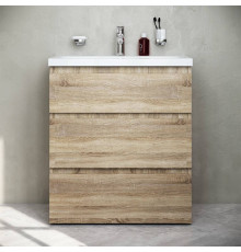 Тумба под раковину напольная AM.PM Gem 75 см 3 ящика светлый дуб M91FSX0752OF