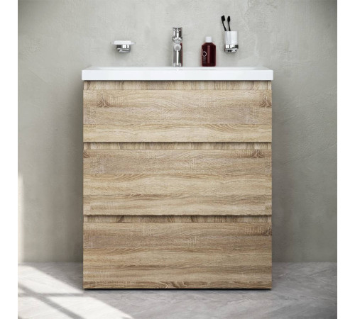 Тумба под раковину напольная AM.PM Gem 75 см 3 ящика светлый дуб M91FSX0752OF