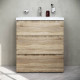 Тумба под раковину напольная AM.PM Gem 75 см 3 ящика светлый дуб M91FSX0752OF