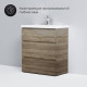 Тумба под раковину напольная AM.PM Gem 75 см 3 ящика светлый дуб M91FSX0752OF
