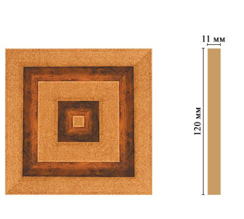 Вставка декоративная DECOMASTER D206-1223 120х120х11 мм D206-1223