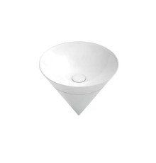 Раковина Kerama Marazzi Cono 44.5х44.5х35 см встраиваемая сверху белый глянцевый CO.wbi.44