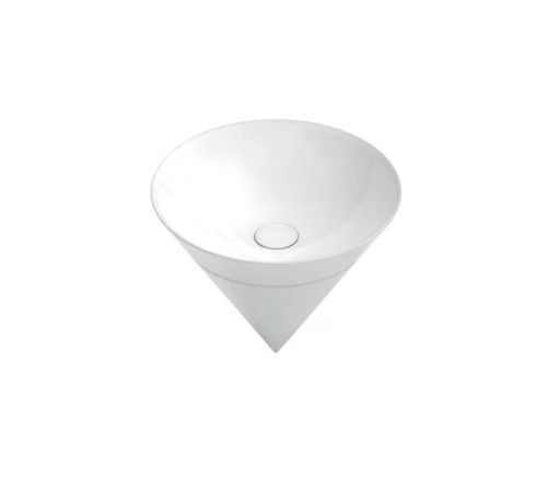 Раковина Kerama Marazzi Cono 44.5х44.5х35 см встраиваемая сверху белый глянцевый CO.wbi.44