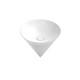 Раковина Kerama Marazzi Cono 44.5х44.5х35 см встраиваемая сверху белый глянцевый CO.wbi.44