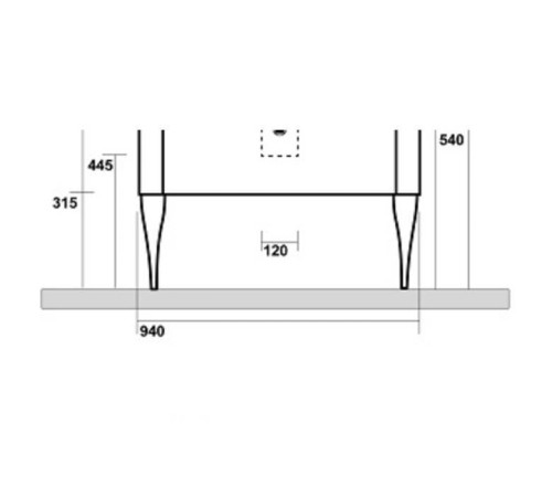 Ножки для базы под раковину Kerasan Waldorf комплект 2 шт. золото 919491