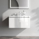 Тумба под раковину подвесная AM.PM Gem 75 см 1 ящик белый глянец M90FHX07521WG