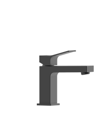 Смеситель для раковины BOSSINI AKI Z00707.073 с донным клапаном чёрный матовый Z00707.073