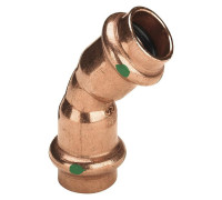 Угольник 45° Viega Profipress медь 42 мм двухраструбный 292386