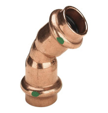 Угольник 45° Viega Profipress медь 42 мм двухраструбный 292386