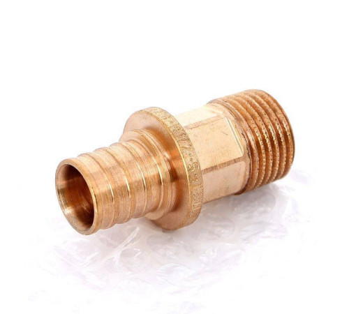 Муфта надвижная REHAU Rautitan RX 20х1/2 с наружной резьбой бронза 14563141001