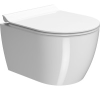 Унитаз подвесной GSI PURA 460x350 мм Swirlflush с крепежом белый глянцевый 8802FR211