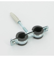 Хомут для труб Walraven BIS Cobra 1/2 20-24 мм двойной с уплотнителем 0802124