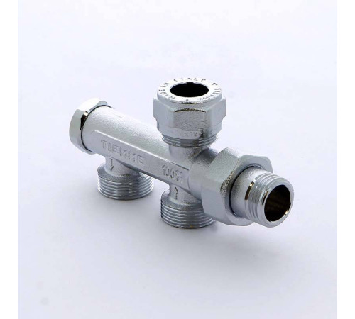 Узел радиаторный Tiemme 1/2 - M24x19 для двухтрубных систем разводка в пол 3370002