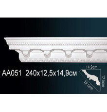 Карниз потолочный Perfect AA051 полиуретановый с рисунком AA051