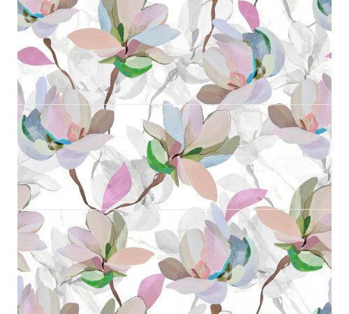 Панно LB-Ceramics Metropol bianco 90х90 см глянцевое обрезное OS\A414\3x\13155R