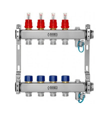 Коллекторная группа из нержавеющей стали VALTEC WF212A 06 выходов 1 x 3/4 Евроконус WF212A06
