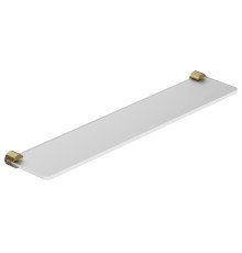 Полка стеклянная KLUDI VELA R 600 мм Brushed Gold 58973N0