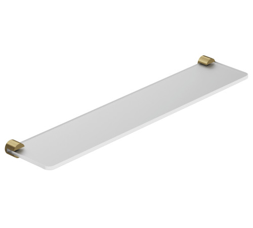 Полка стеклянная KLUDI VELA R 600 мм Brushed Gold 58973N0