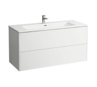 Тумба с раковиной Laufen Pro 120х50х61 см подвесная 2 ящика белый глянцевый 8.6496.3.261.104.1