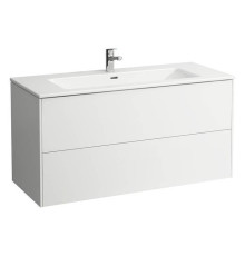 Тумба с раковиной Laufen Pro 120х50х61 см подвесная 2 ящика белый глянцевый 8.6496.3.261.104.1