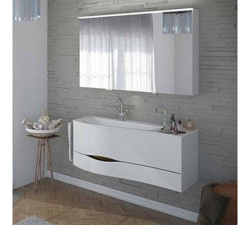 Тумба с раковиной Burgbad Sinea 2.0 1210x475 мм подвесная белая SFFQ121L F2800 G0165 C0001