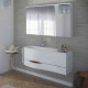 Тумба с раковиной Burgbad Sinea 2.0 1210x475 мм подвесная белая SFFQ121L F2800 G0165 C0001