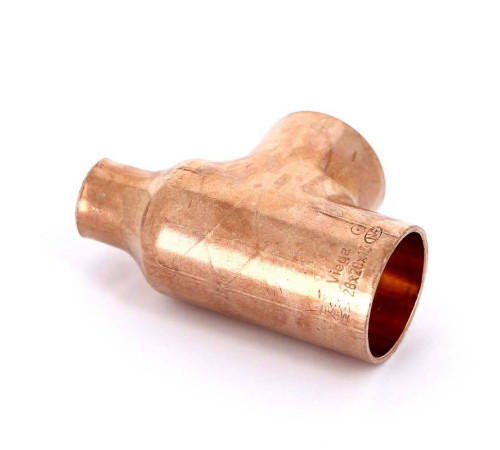 Тройник медный Viega под пайку 28х15х28 мм 109424