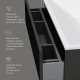 Тумба под раковину подвесная AM.PM Inspire V2.0 80 см 3 ящика графит матовый M50AFHX0803GM