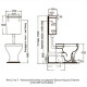 Унитаз напольный Azzurra Jubilaeum 59x40x42 см низкий бачок хром 751390