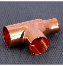 Тройник медный под пайку Viega 22х22х15 мм 102456
