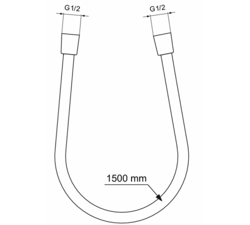 Шланг для душа Ideal Standard Idealflex 1500 мм хром BE150AA