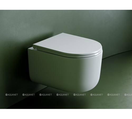 Унитаз подвесной Ceramica Nova Ulma Rimless Tornado с тонким сиденьем CN4006T