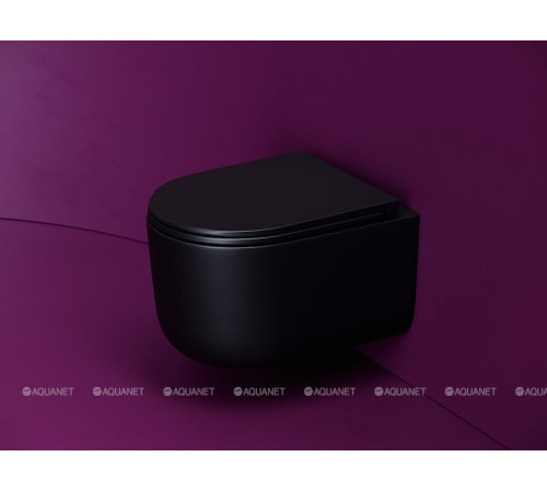 Унитаз подвесной Ceramica Nova Ulma Rimless Tornado черный матовый CN4006TMB