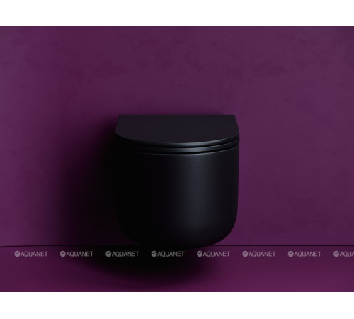 Унитаз подвесной Ceramica Nova Ulma Rimless Tornado черный матовый CN4006TMB