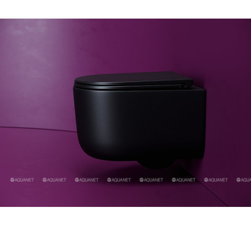 Унитаз подвесной Ceramica Nova Ulma Rimless Tornado черный матовый CN4006TMB