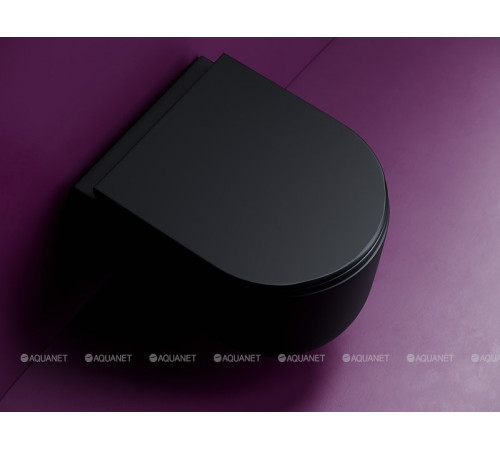 Унитаз подвесной Ceramica Nova Ulma Rimless Tornado черный матовый CN4006TMB