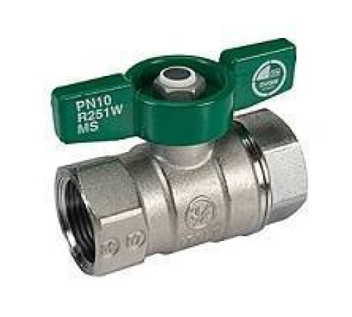 Кран шаровый Giacomini R251W 3/4 бабочка для питьевой воды R251WX024