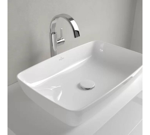 Раковина накладная Villeroy & Boch Artis 58х38 см TitanCeram альпийский белый 41725801
