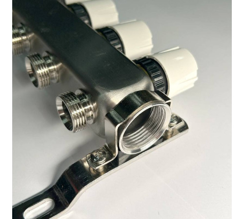 Коллекторная группа WATTS HKV-T 1 x 9 выходов 3/4 EK из нержавеющей стали 451W4309