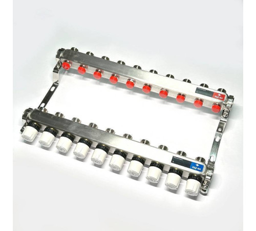 Коллекторная группа из нержавеющей стали Watts 1 x 10 выходов 3/4 451W4310