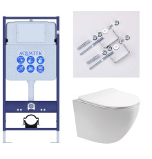 Комплект инсталляции 3 в 1 AQUATEK Европа T с унитазом AQ1900T-00 без клавиши SET AQUATEK ЕВРОПА T-KKI2