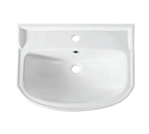 Умывальник мебельный Sanita Luxe Рондо 56 белый WB.FN/Rondo/56-C/WHT.G/S1