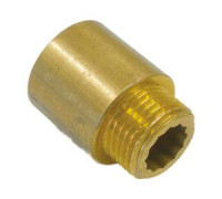 Удлинитель резьбовой Tiemme 1 x 10 мм Н/В латунный 1500390